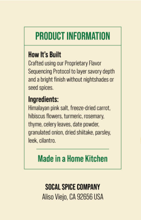 SoCal Spice Savory Sunshine™ | Everyday AIP Spice Blend